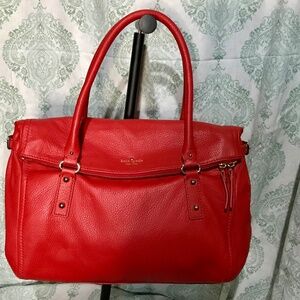 Kate Spade Leslie Satchel in Stunning Red
